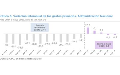 ANÁLISIS DE LA EJECUCIÓN PRESUPUESTARIA DE LA ADMINISTRACIÓN NACIONAL – MAYO 2025