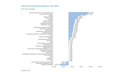 TASA DE ASISTENCIA EFECTIVA POR ACTIVIDAD ECONÓMICA – Estimación 2024