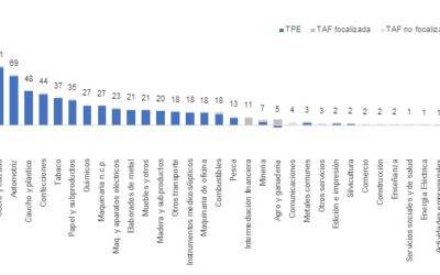 TASA DE ASISTENCIA EFECTIVA POR ACTIVIDAD ECONÓMICA – ESTIMACIÓN 2022